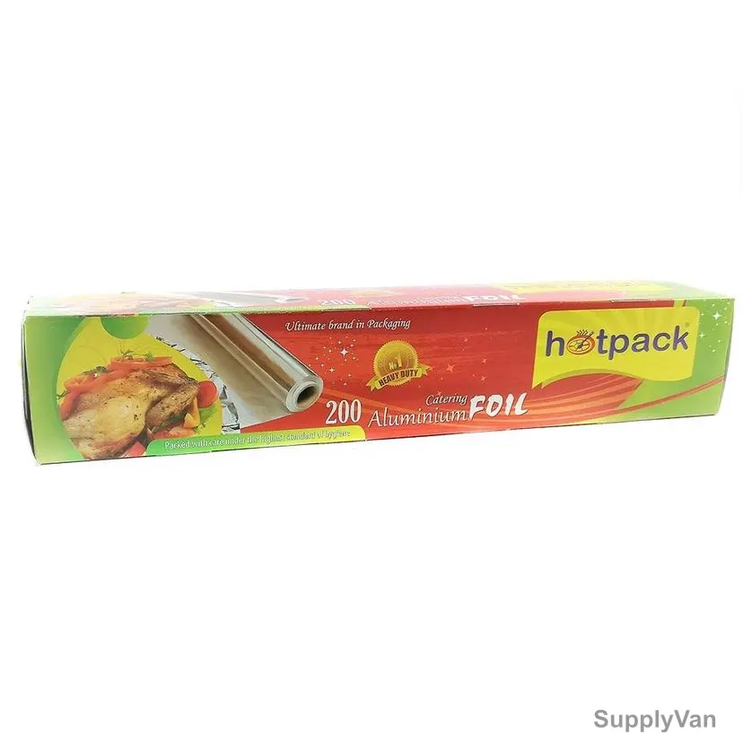 Hotpack Heavy Duty Aluminium Foil, AF200HP, 200 Sq.ft, Silver