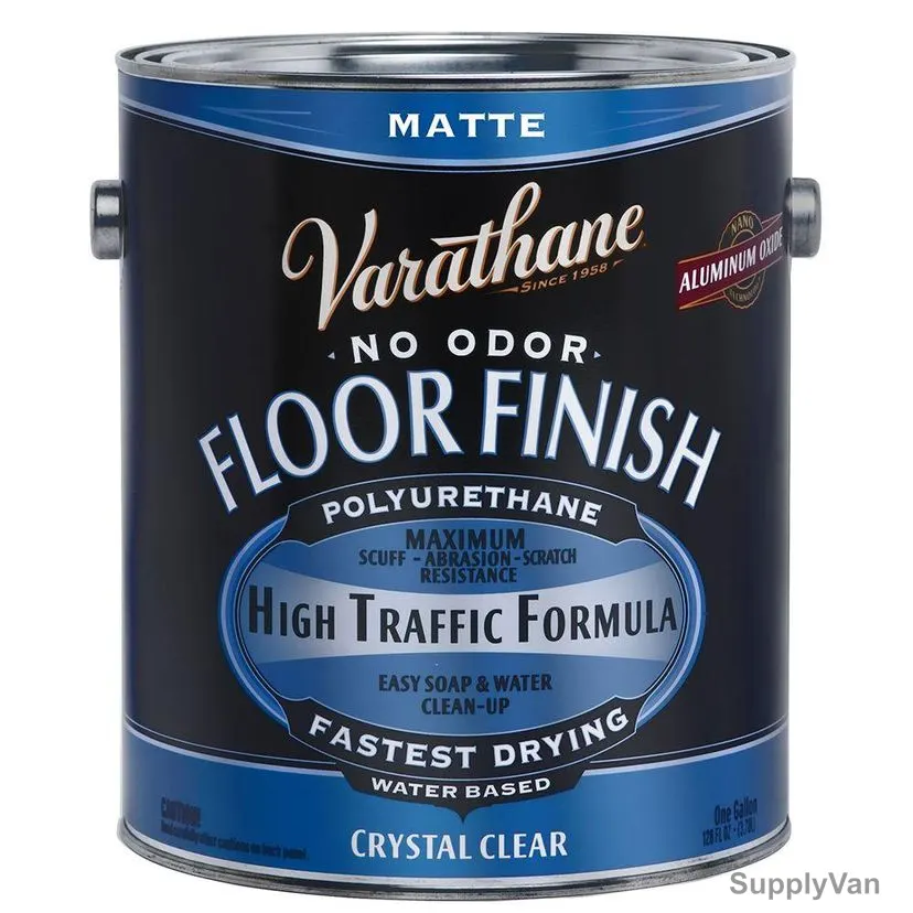 Varathane Water Based Polyurethane Floor Finish, 286820, Crystal Clear, 1 Gal