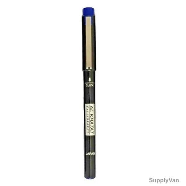Al Khatat Calligraphy Pen, AK-PC100N-BE, 1.0MM Tip, Blue, 12 Pcs/Pack