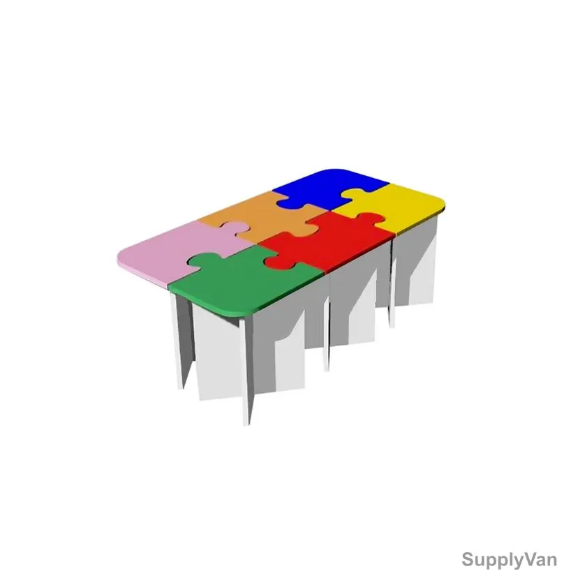 Puzzle Table, 43 x 120CM, Multicolor — image 1