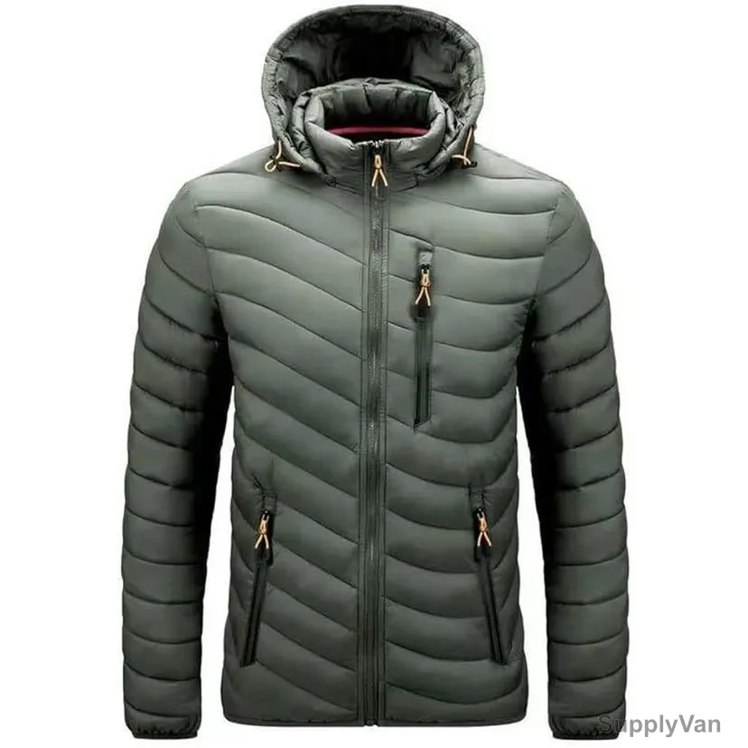 Boernisen Waterproof Hooded Winter Jacket, Nylon/Polyester, 3XL, Green — image 1