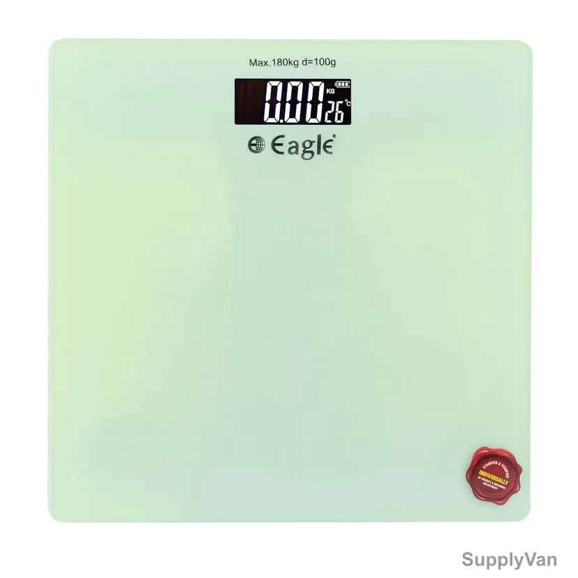 Eagle Bathroom Scale, EEP1007A, 300MM Width x 300MM Length, 180 Kg Weight Capacity, Dark Ivory