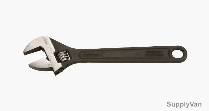 Hans Adjustable Wrench, 1172-8, 25MM Jaw Capacity, 8 Inch Length