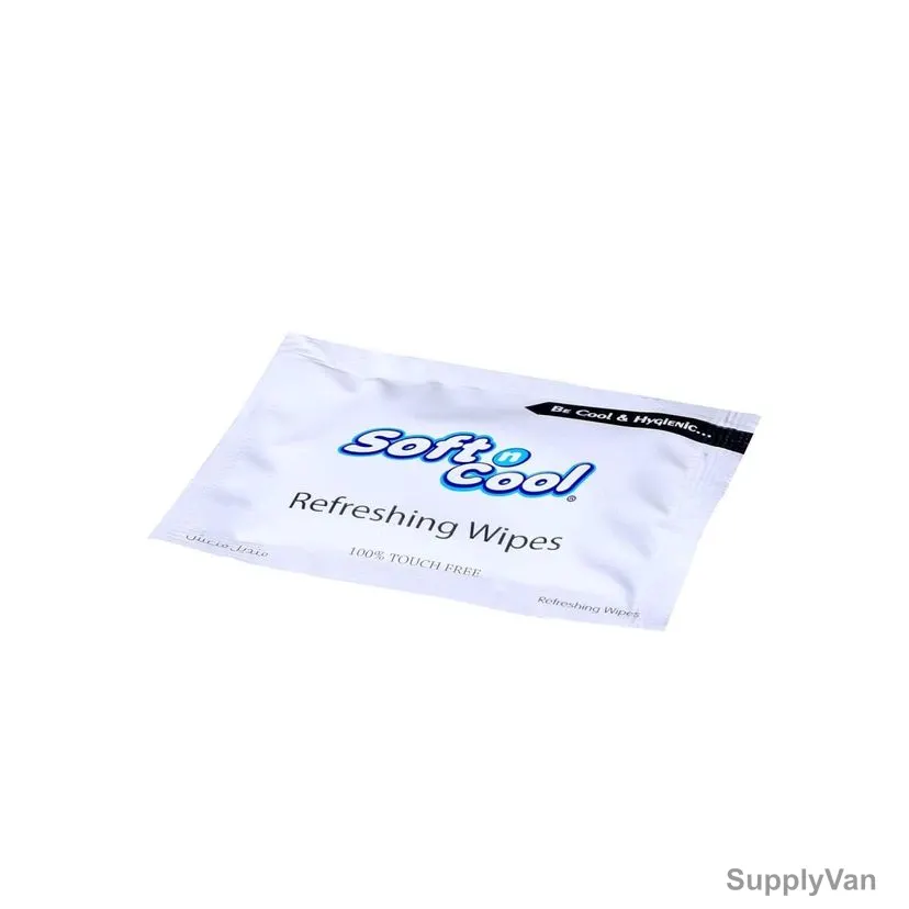 Hotpack Soft n Cool Refreshing Wet Wipes, SNCWTL, Large, 1000 Pcs/Pack