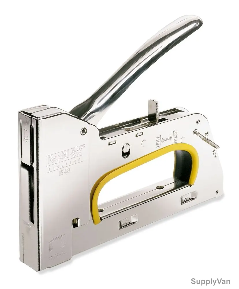 Rapid Stapler Gun, RD-33, Steel, Silver, No. 13 Staple, 148 x 34 x 184MM