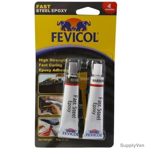 Fevicol Steel Epoxy Adhesive, SH-FSE-57-2, 57 g, Multicolor