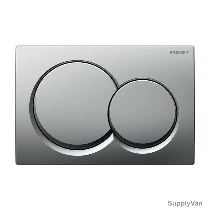 Geberit Dual Actuator Flush Plate, 115-035-21-1, ALPHA01, 213MM Width x 142MM Height, Bright Chrome