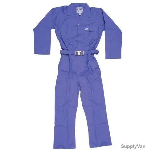 Uken Coverall, 513008, 100% Cotton, M, Dark Blue