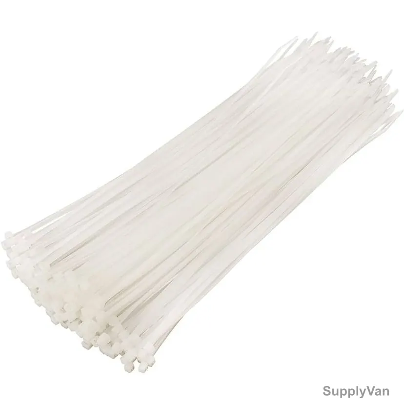 Snowlite Cable Tie, 4.8MM Width x 300MM Length, White, 100 Pcs/Pack