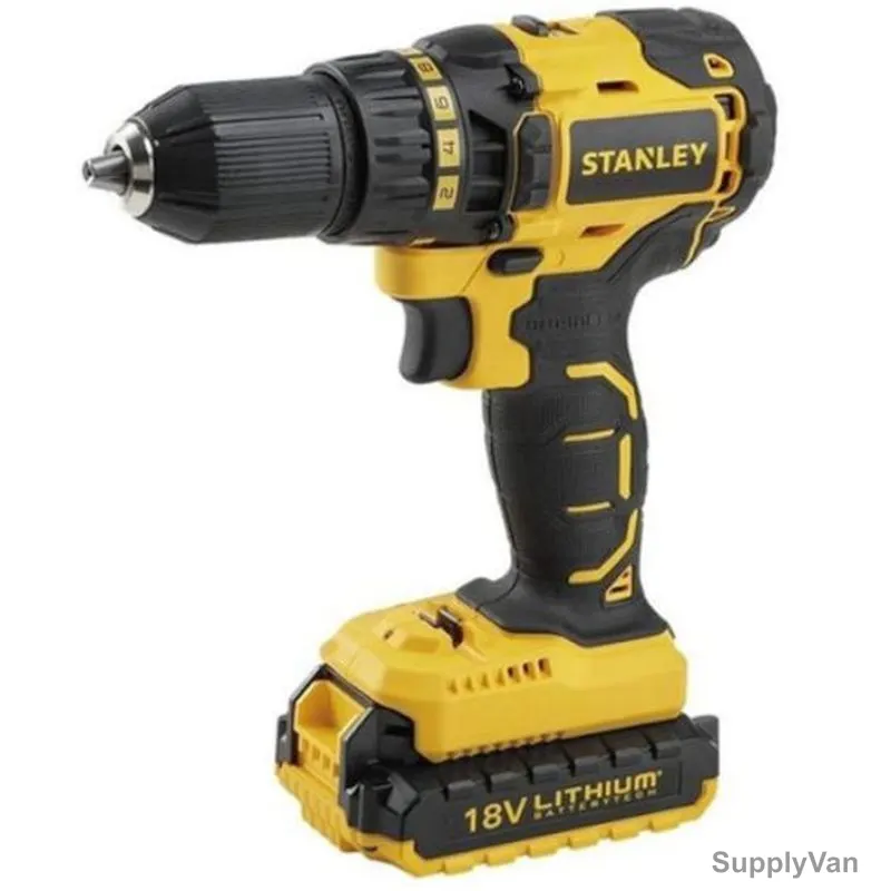 Stanley Cordless Drill Driver, SBD20S2K-B5, 18V
