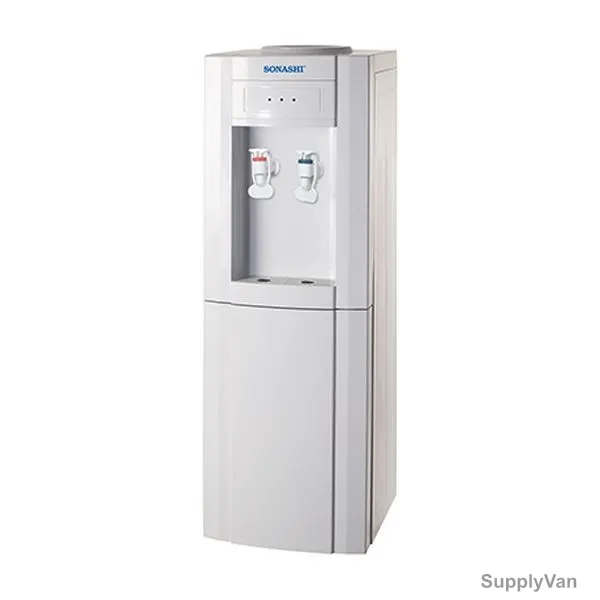 Sonashi Water Dispenser With Refrigerator Cabinet, SWD-38, R134A, 670W, White