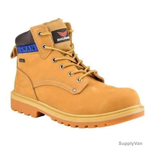 Rigman Electrical Shock Resistant 18KV Safety Shoes, ProSeries 6500, Leather, Size40, Honey — image 1