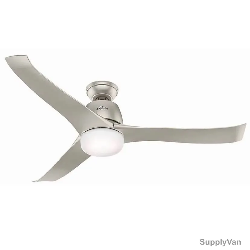 Hunter Ceiling Fan, HT-50625, Harmony, 3 Blade, 54 Inch, Matte Nickel — image 1
