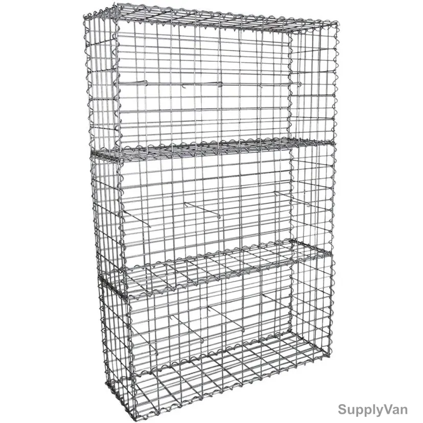Admax Gabion Basket With Outdoor Spiral, ADG105030410, Galvanized Steel, 1000MM Length x 500MM Height, 4MM Wire Dia