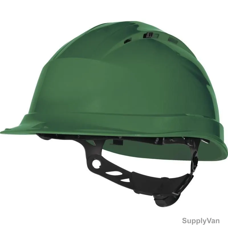 Delta Plus Quartz Up IV Safety Helmet, QUARTZ-4-GREEN, 53 to 63CM, Polypropylene, Green — image 1