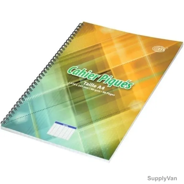 FIS French Ruling Notebook with Soft Cover Spiral Binding, FSNBSFRA4801, 210 x 297MM, 96 Pages, Yellow