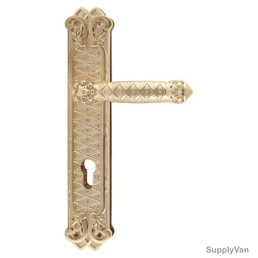 ACS Door Handle, AA141-AA139-SG-GP, Zinc, Gold
