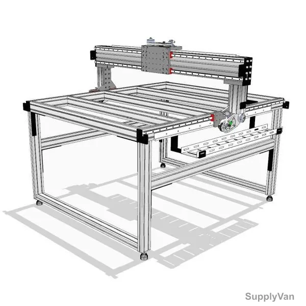 Extrusion CNC Router W/ Stand Kit, 4 x 4 Feet, Silver — image 1