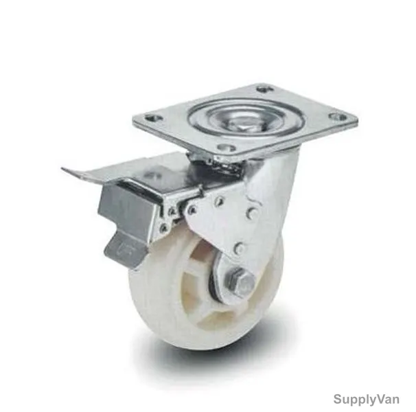 NSF Germany Brake Plate Caster, 55150, Heavy Duty, 15CM, 350KG