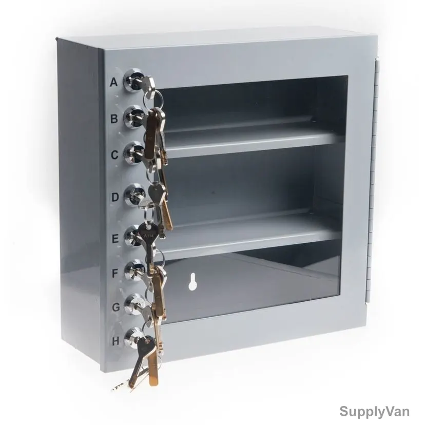 Loto-Lok Key Safe Box, KSB-8L300, Steel, 305 x 305MM, Grey