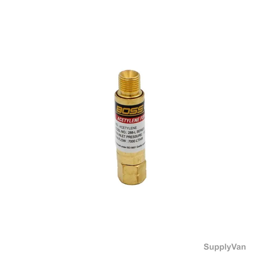 Boss Well Acetylene Regulator Flashback Arrestor, MC585-FLA1, 288-L Series, 15 Bar — image 1