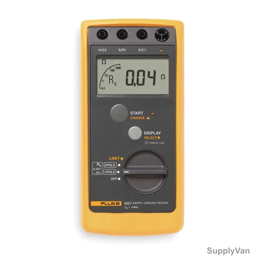 Fluke Geo Earth Ground Tester, 1621, 3.7 kV, Yellow/Black — image 1
