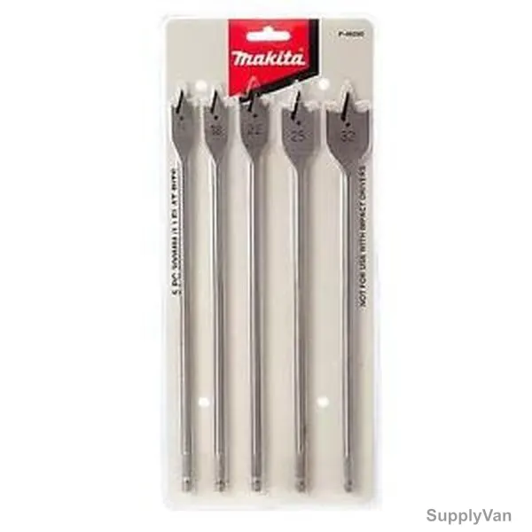 Makita Spade Bit Set, P-46090, 300MM, 5PCS