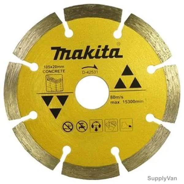 Makita Segmented Diamond Blade, A-87149, Dry, 105MM, Gold