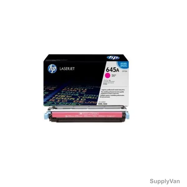 HP Original LaserJet Toner Cartridge, C9733A, 645A, Magenta