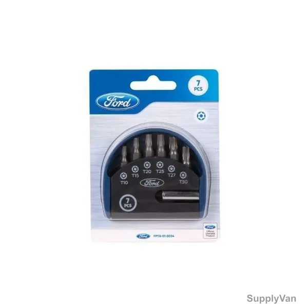 Ford Screw Driving Bits Set, FPTA-01-0034, 25MM, Silver, 7PCS