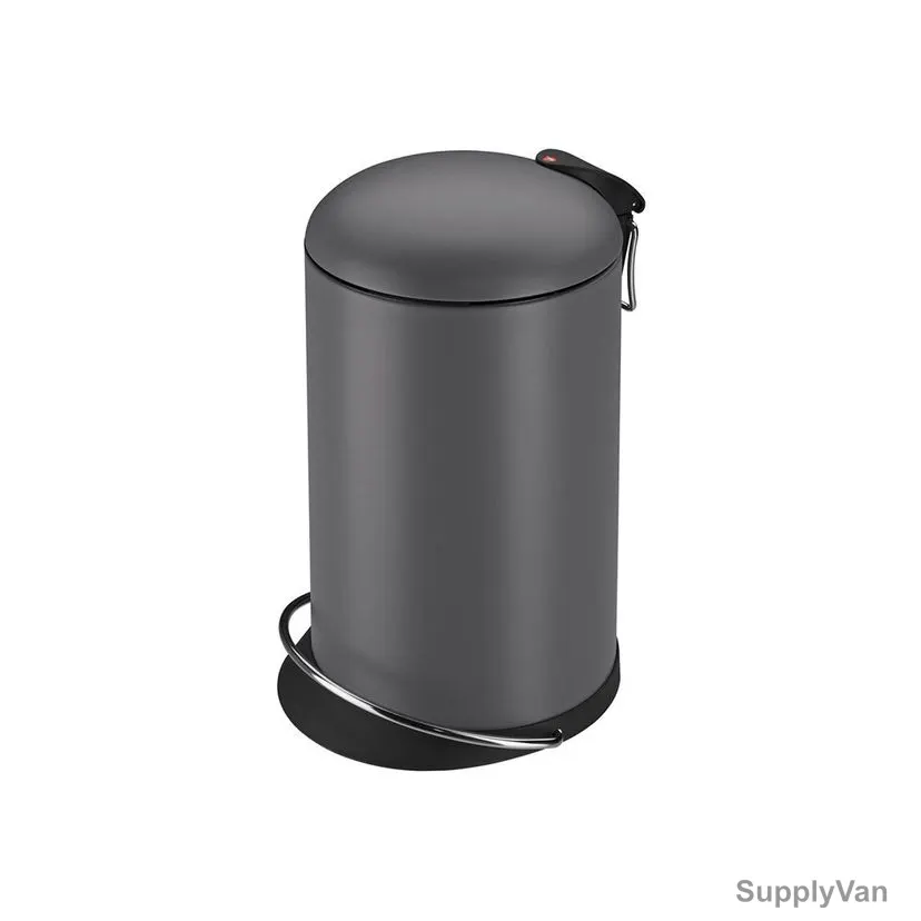 Hailo Pedal Waste Bin, HLO-0516-790, TopDesign M, 13 Litres, Matt Grey