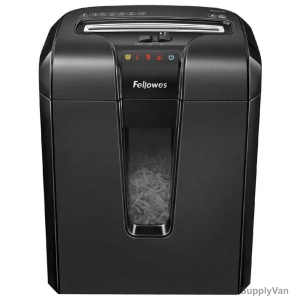 Fellowes Paper Shredder, 63CB, Powershred, Cross-Cut, 10 Sheets, Black — image 1