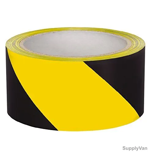 Noor Floor Tape, 3 Inch x 100 Mtrs, Yellow/Black — image 1