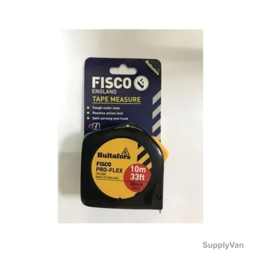 Fisco Measuring Tape, PW10ME, Pro-Flex, 10 Mtrs x 25MM — image 1