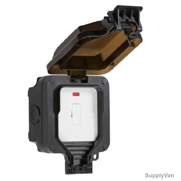 Knightsbridge Fused Spur Unit With Power Indicator, OP6N, 1 Gang, 13A, 230V