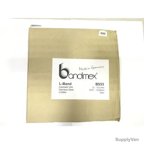 Bandimex Heavy Duty Clamping Band, B-533-A-4, Crinimo, 9.5MM x 30 Mtrs — image 1