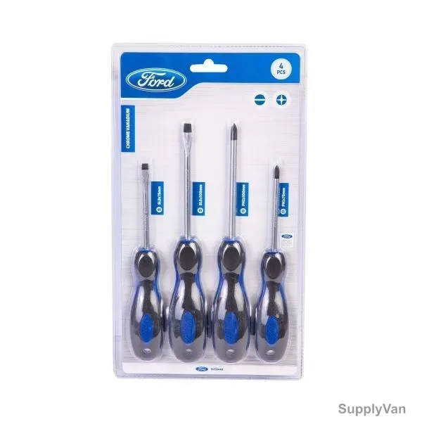 Ford Screwdriver Set, FHT0446, Black and Blue, 4PCS