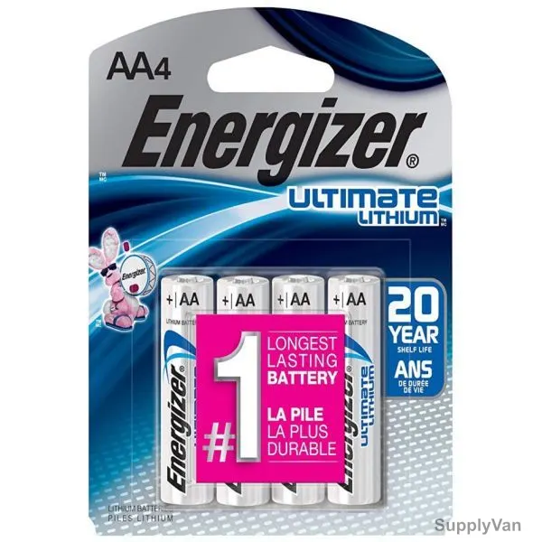 Energizer Lithium Battery, 1.5V, 4 Pcs/Pack — image 1
