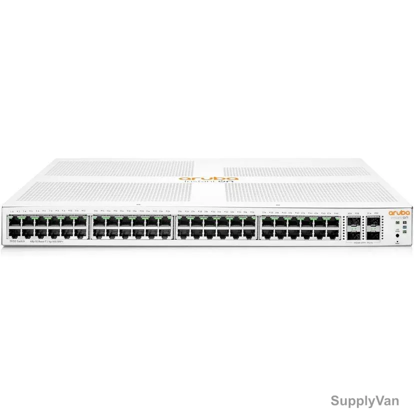 Aruba Network PoE Switch, JL685A, 48G 4SFP+, 36.9W, 52 Ports, 176 Gbps — image 1