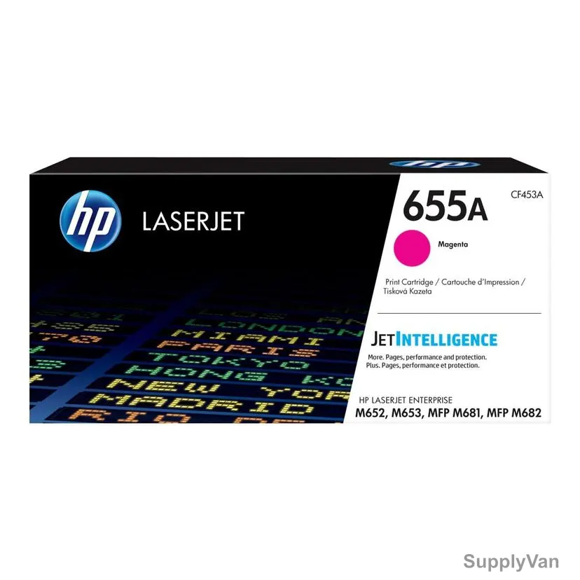 HP Original LaserJet Toner Cartridge, CF453A, 655A, Magenta — image 1