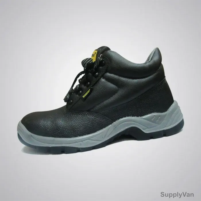 Worker Safety Shoes, W64, Size40, Black
