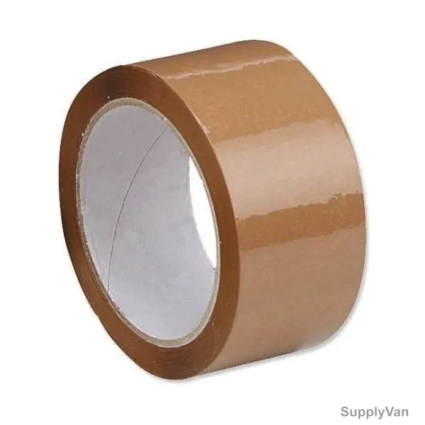 Zorrofix BOPP Packaging Tape, APBOPPB43250Y-36, 48MM x 50 Mtrs, Brown, 36 Pcs/Box — image 1