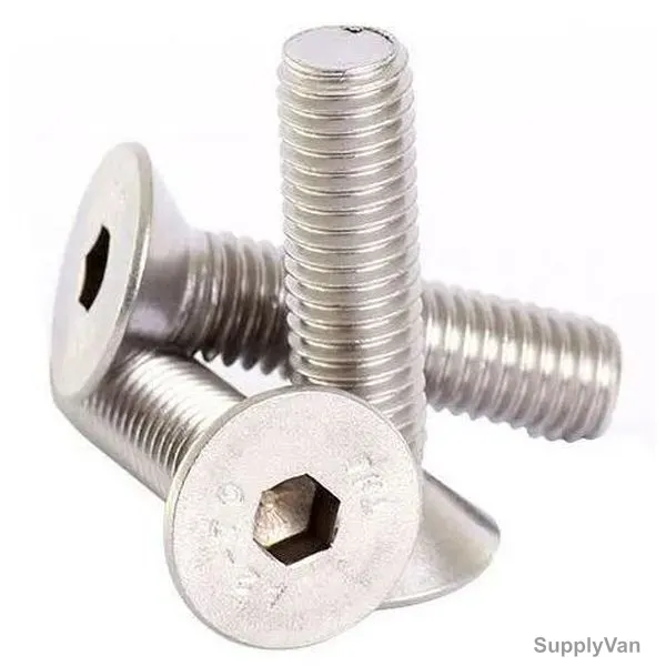 CSK Allen Bolt, Mild Steel, M5 Thread Size x 15MM Length, 100 Pcs/Pack