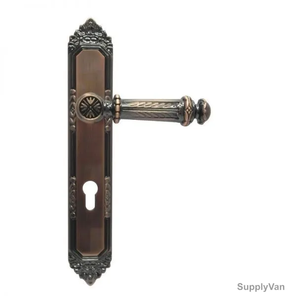 Burano Door Handle, AA99-AA59, Zinc, 10 Inch