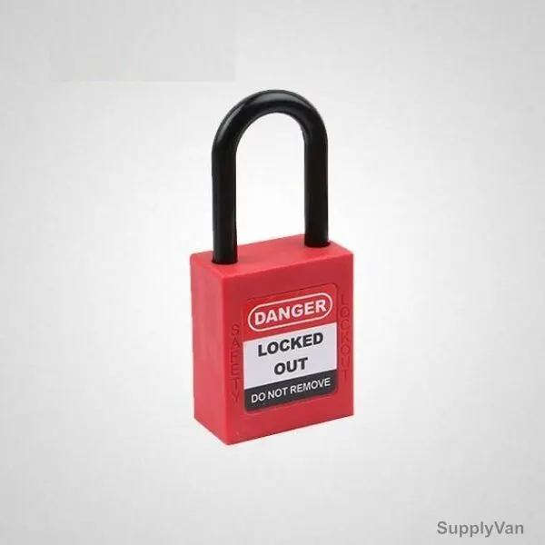 LockD Safety Padlock, KD-P38P, Nylon, 6 x 38MM, Red — image 1