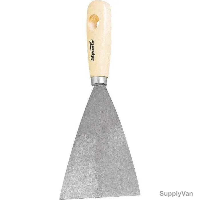Sparta Putty Knife, 852065, Carbon Steel/Wood, 40MM