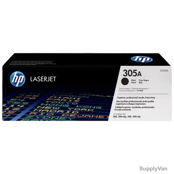 HP Original LaserJet Toner Cartridge, CE410A, 305A, Black