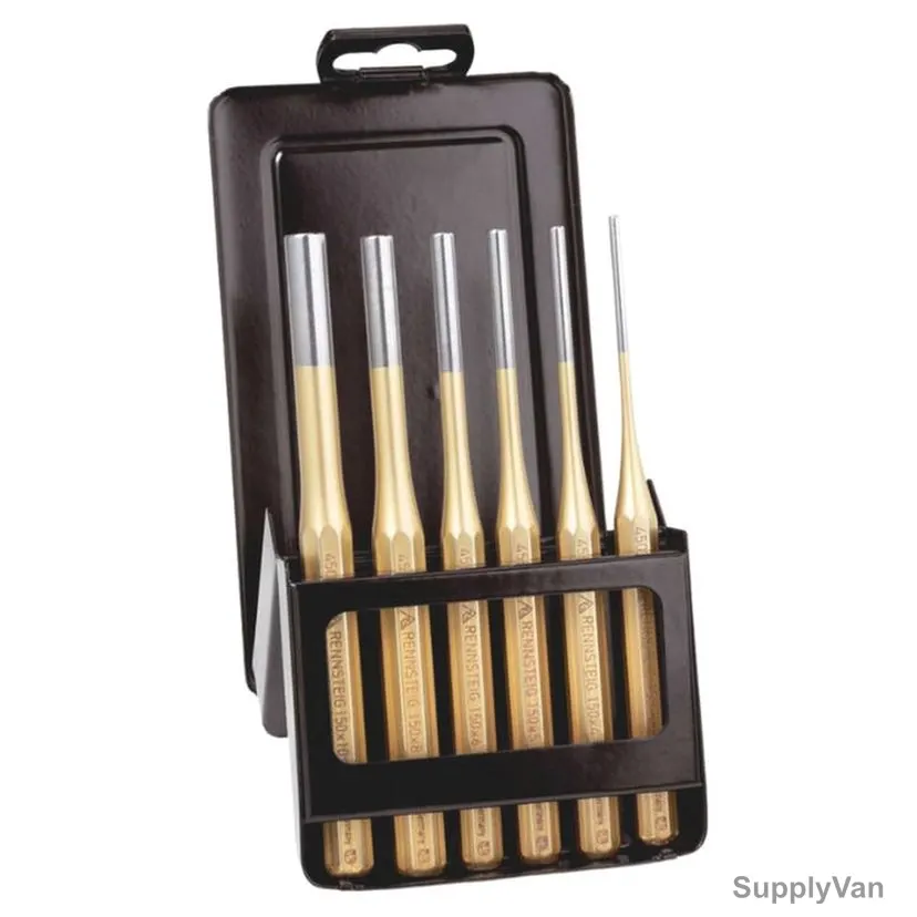 Rennsteig Pin Punch Set, 4251600, Chrome Vanadium Steel, 6 Pcs/Set