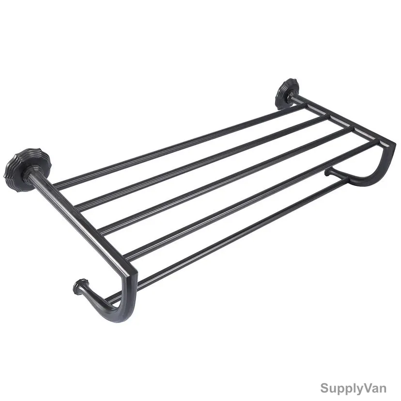 Archie Towel Rack, AT0834C-ORB, Silver Colour, Brass — image 1