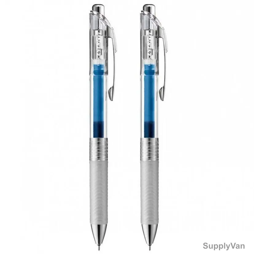 Pentel Energel Infree Gel Roller Pen, PE-BLN75TL-02C, 0.5MM Tip, Blue, 2 Pcs/Pack